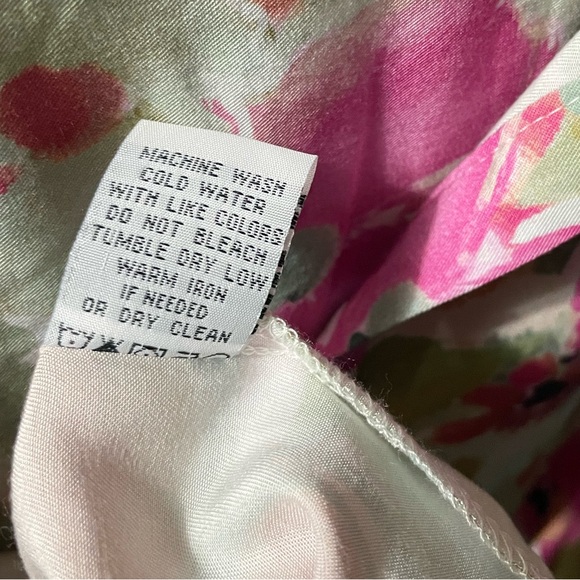 Velvet Heart Water Colors Sleeveless Collar V Neck Tencel Summer dress sz 1X - Picture 12 of 15